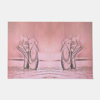 Klassisches Ballett Feminine Rosa Tänzerschuhe Fußmatte