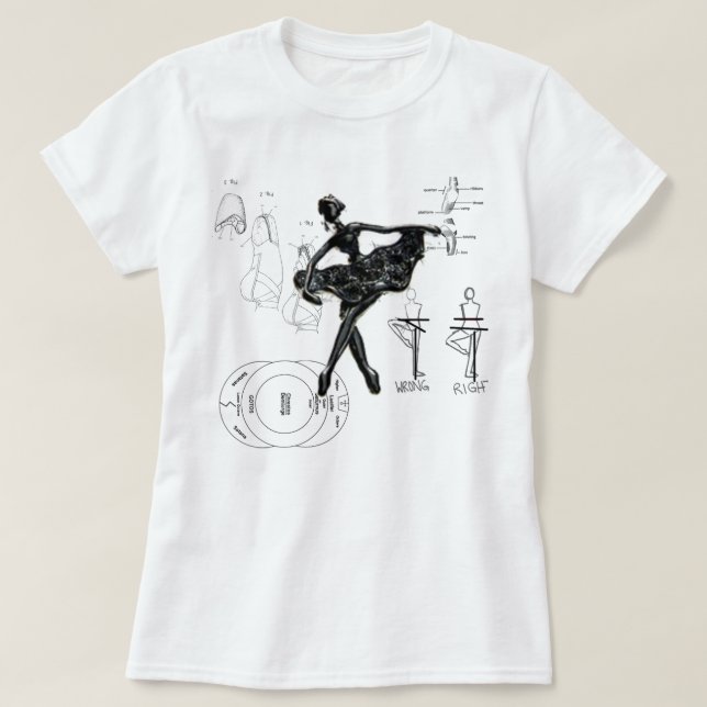Klassisches Ballett-T-Shirt T-Shirt (Design vorne)