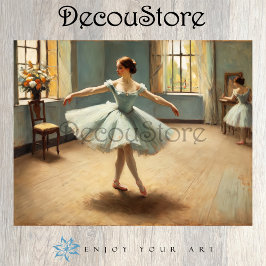 Klassisches Ballettstudio-Decoupage Seidenpapier
