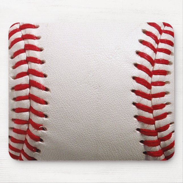 Klassisches Baseball- und Softball-Rotsticken Mousepad (Vorne)