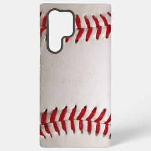 Klassisches Baseball- und Softball-Rotsticken Samsung Galaxy Hülle