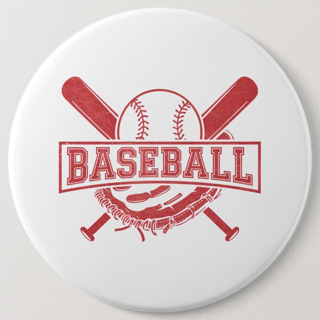 Klassisches BaseballEmblem Button (Vorderseite)