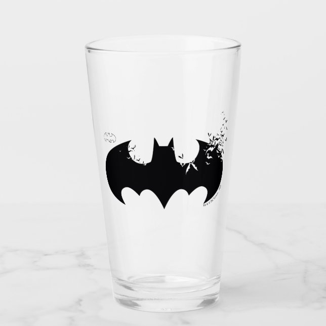 Klassisches Batman-Logo Glas (Vorderseite)