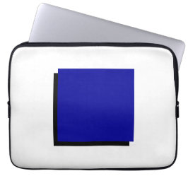 Klassisches Bauhaus Design Blue Square Laptopschutzhülle