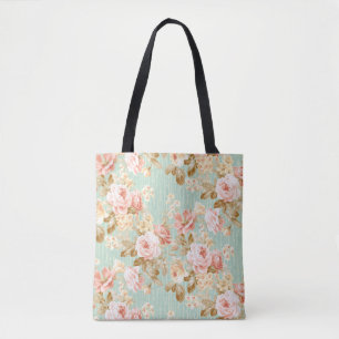 Klassisches Beliebtes Blumen Nahtloses Muster Hint Tasche
