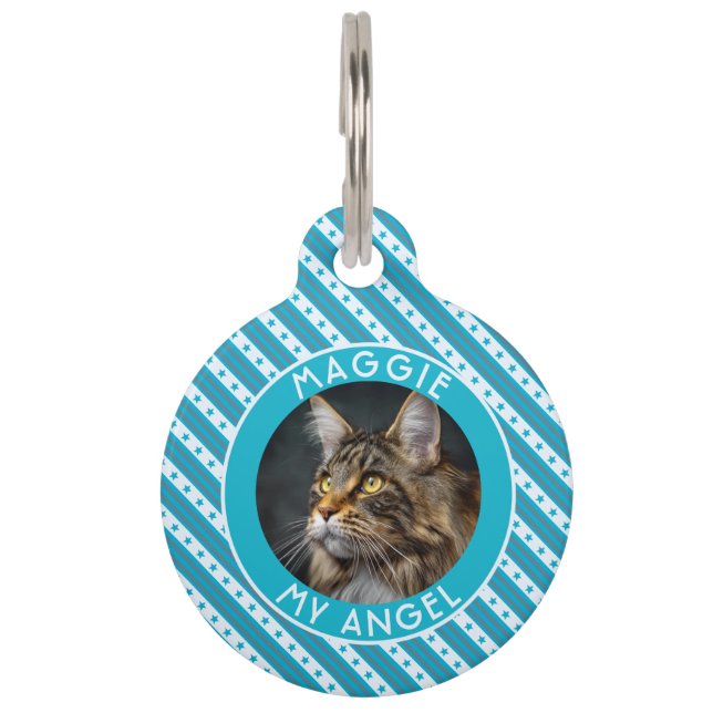 Klassisches benutzerdefiniertes Katzen-Geschenk St Haustiermarke (Vorderseite)