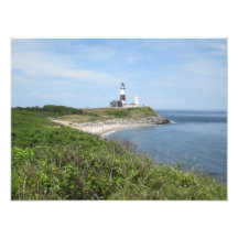 klassisches Bild des Montauk-Leuchtturms