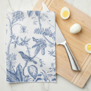 Klassisches Blau-Weiß-Chinoiserie Geschirrtuch