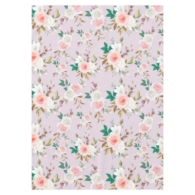 Klassisches Blumenmuster Tischdecke (Vorderseite)