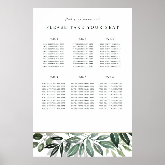 Klassisches botanisches Design Poster (Vorne)
