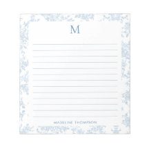 Klassisches botanisches Toile-Monogramm Französisc