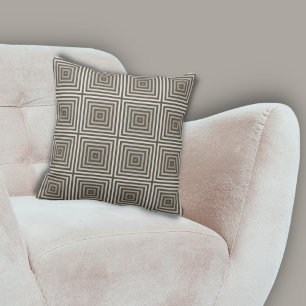 Klassisches braunes Muster-Baumkronenmuster Kissen