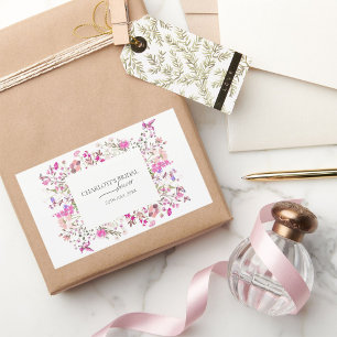 Klassisches Brautparty Rechteckiger Aufkleber