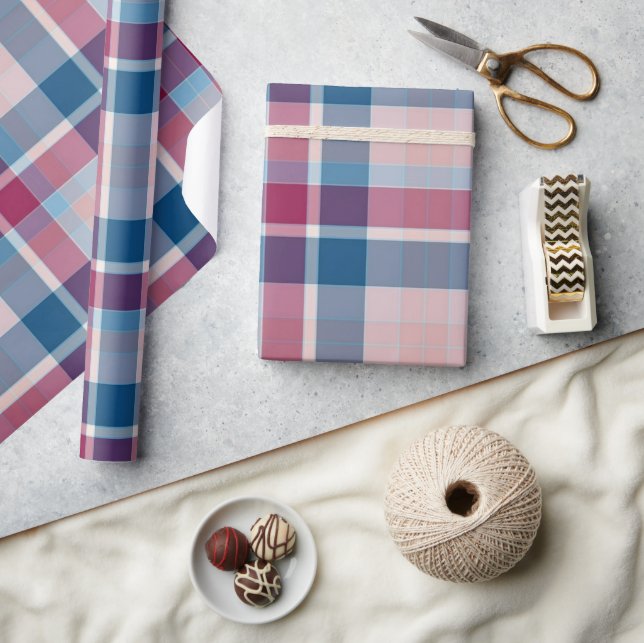 Klassisches Buffalo-Kariertes Wrapping Paper Geschenkpapier (Kunsthandwerk)