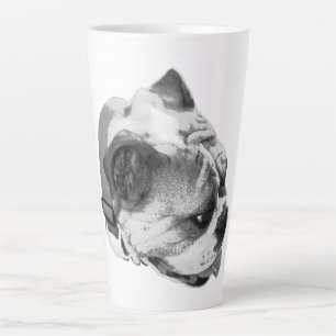 Klassisches Bulldoggen-Profil mit modernem Touch Milchtasse
