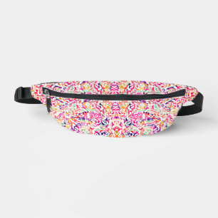 Klassisches buntes Blumenmuster süß Bauchtasche