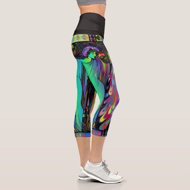 Klassisches Buntglas Capri Leggings (Rechts)
