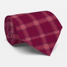Klassisches Burgunder-Tartan-Karo-Geschenk