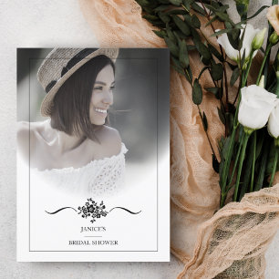 Klassisches Chic Typografy Script-Brautparty Einladung