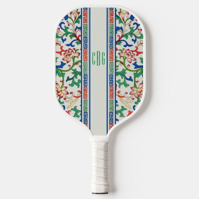 Klassisches Chinoiserie Pickleball Paddel Schläger (Vorderseite)