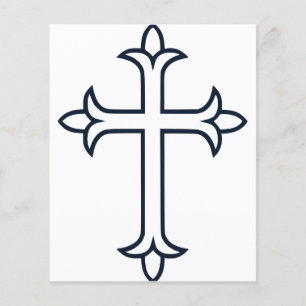Klassisches christliches Kreuz Minimalistische Kun