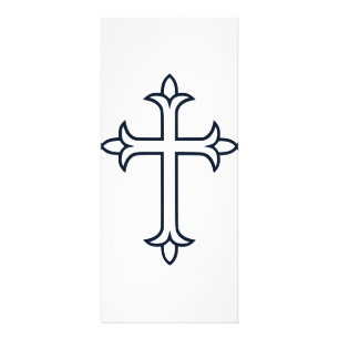Klassisches christliches Kreuz Minimalistische Kun Werbekarte