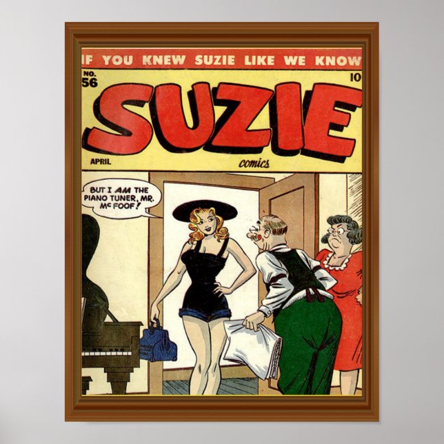 Klassisches Comic-Cover Vintag Suzie Poster (Vorne)