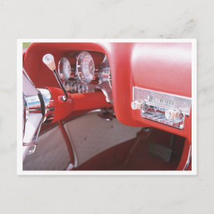 Klassisches Coronet-Autodashboard-Foto von 1959 Postkarte