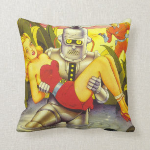 Klassisches "Damsel in Distress"-Wurfkissen Kissen