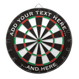 Klassisches Dartboard mit benutzerdefiniertem Text Dartscheibe