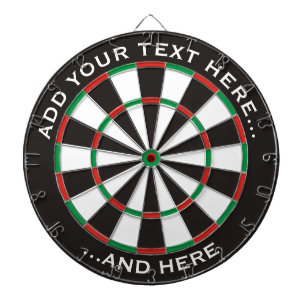Klassisches Dartboard mit benutzerdefiniertem Text Dartscheibe