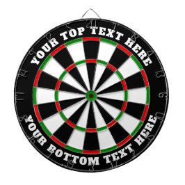 Klassisches Dartboard mit benutzerdefiniertem Text Dartscheibe