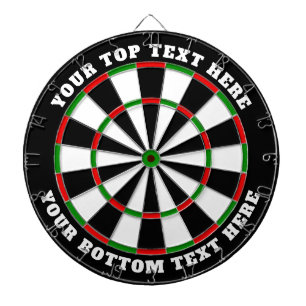 Klassisches Dartboard mit benutzerdefiniertem Text Dartscheibe