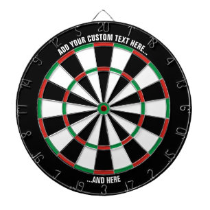 Klassisches Dartboard mit benutzerdefiniertem Text Dartscheibe