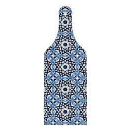 Klassisches Delft Bloom - Blau und Weiß, florale T Schneidebrett