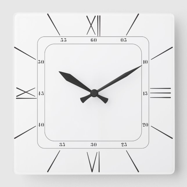 klassisches Design der Wanduhr im Wohnzimmer (Vorderseite)