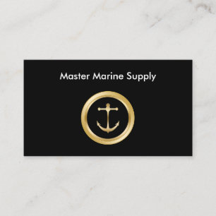 Klassisches Design des Nautic Supply Service Visitenkarte