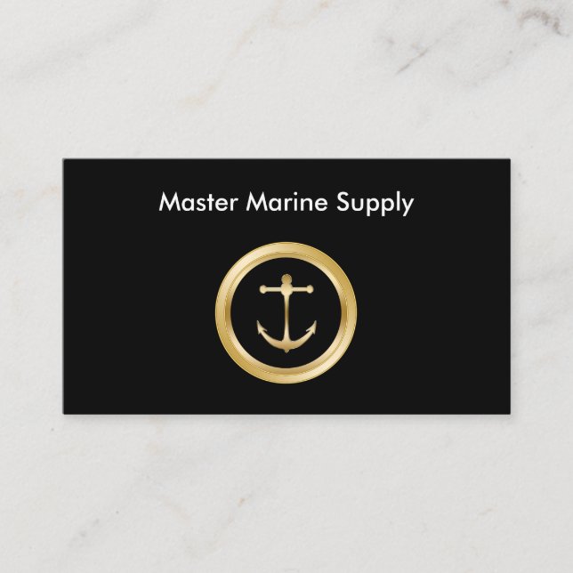 Klassisches Design des Nautic Supply Service Visitenkarte (Vorderseite)