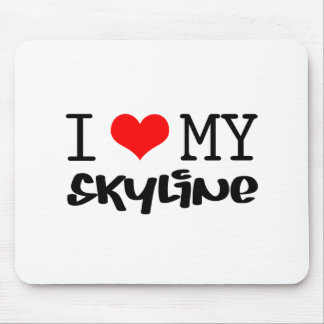 Klassisches Design "I Liebe My Skyline" Mousepad