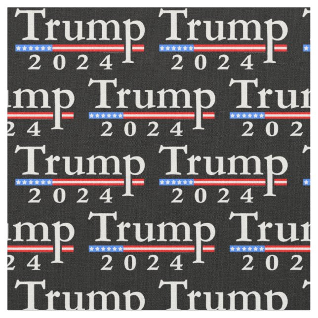 Klassisches Donald Trump-Muster 2024 Stoff (Nahaufnahme)