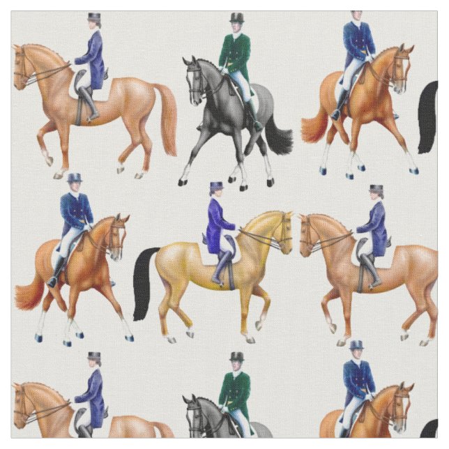 Klassisches Dressage-Pferdereiter-Gewebe Stoff (Nahaufnahme)