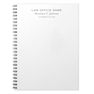 Klassisches einfaches Anwaltsbüro Notizblock