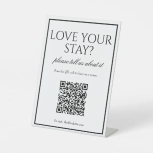 Klassisches einfaches QR Code-Prüftabellenzeichen Sockelschild