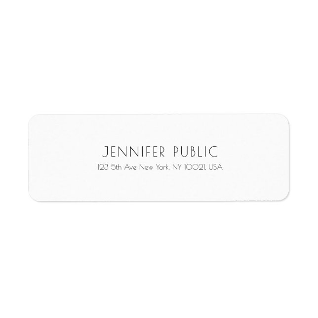 Klassisches, einfaches, weißes Template Beruflich  (Vorne)