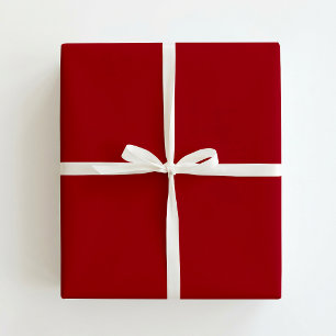 Klassisches einfarbiges Rot / einfarbig rotes Weih Geschenkpapier