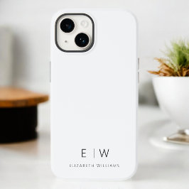 Klassisches Elegant Moderner Minimalistischer Mono Case-Mate iPhone 14 Hülle