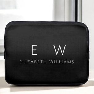 Klassisches Elegant Moderner Minimalistischer Mono Laptopschutzhülle