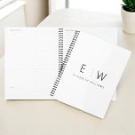 Klassisches Elegant Moderner Minimalistischer Mono Planer<br><div class="desc">Mit unserem klassischen eleganten, modernen Minimalistischen Monogram-Planer vereint Sie Organisation und Stil. Dieser sorgfältig entworfene Planer verbindet zeitlose Eleganz mit zeitgemäßem Minimalismus und macht ihn zu einem unverzichtbaren Instrument, um auf Ihrem Zeitplan bleibe. Dieser mit Präzision und Liebe zum Detail entworfene Planer ist mehr als nur ein praktisches Objekt; er...</div>