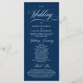 Klassisches elegantes Programm für Hochzeitsfalten