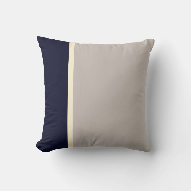 Klassisches Elegantes Schiff Grau Elegante Traumst Kissen (Vorderseite)